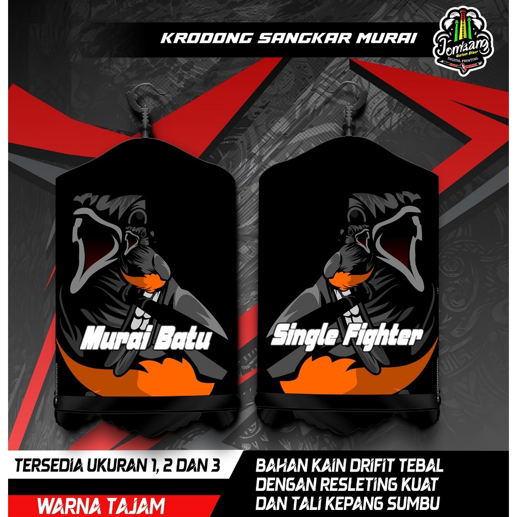 Krodong Krojong Sangkar Burung Murai, Sangkar Bulat Custom, Printing, High Quality, COD