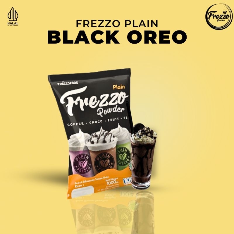 

Bubuk Minuman Rasa Black Oreo Plain Frezzo 1kg/ Minuman Murah dan Enak Frezzo Plain