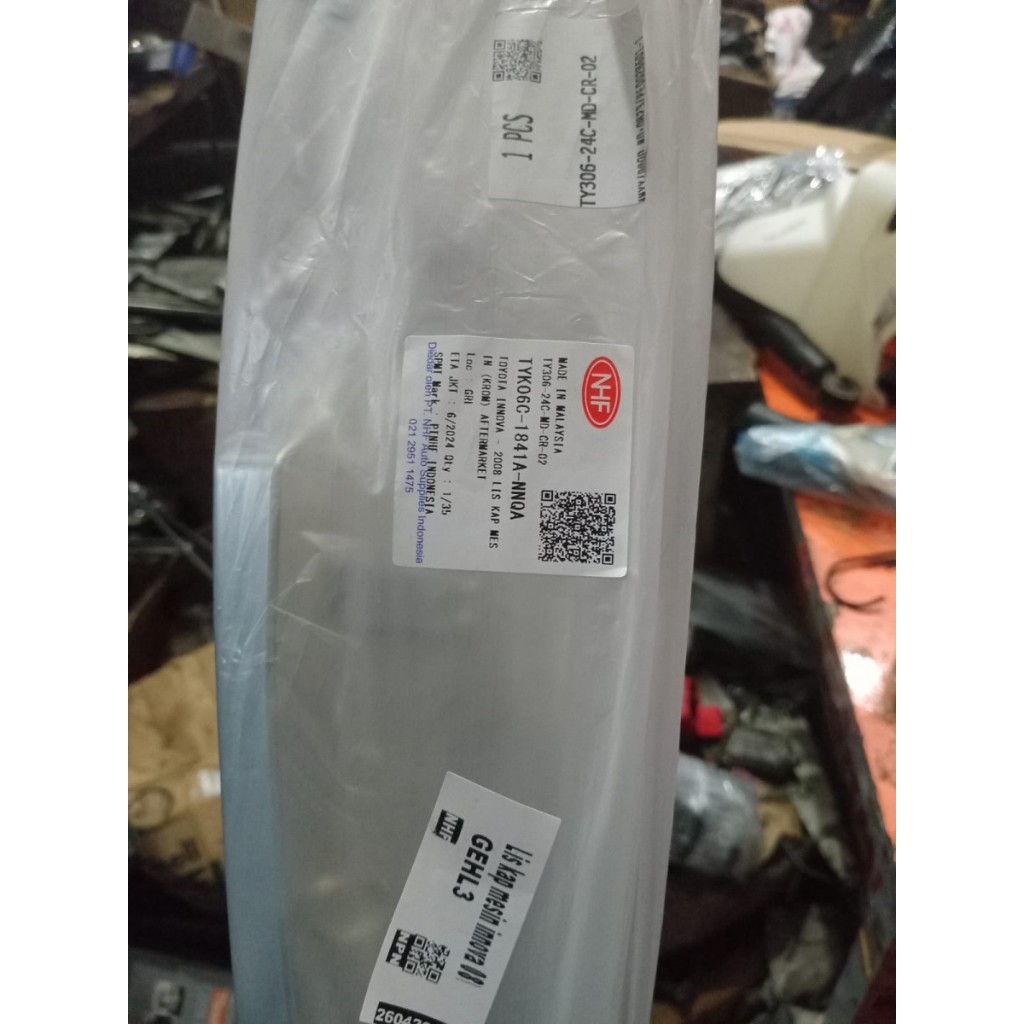 list kap mesin innova 2008-2010