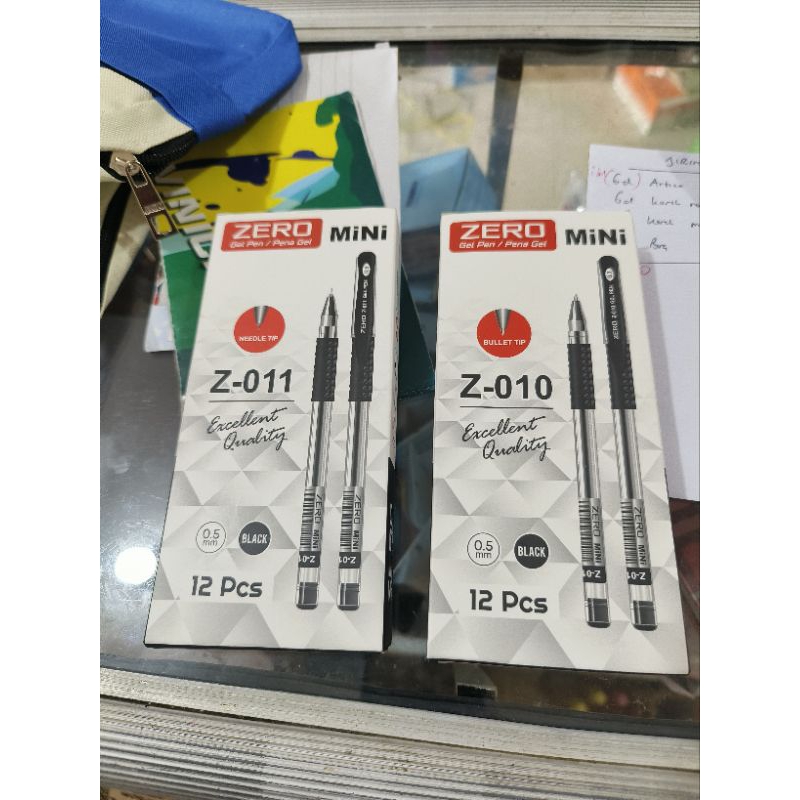 

(12 PCS) PENA TINTA GEL ZERO MINI 0.5MM