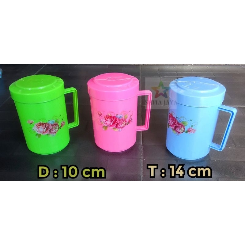 MUG TUTUP DRAT PLASTIK JUMBO JAGUAR / GELAS MINUM