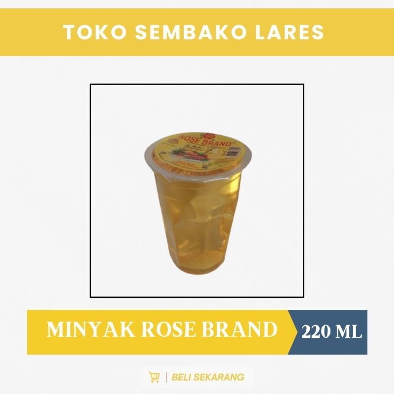 

Rose Brand Minyak Goreng Kemasan Gelas Cup 200 ml