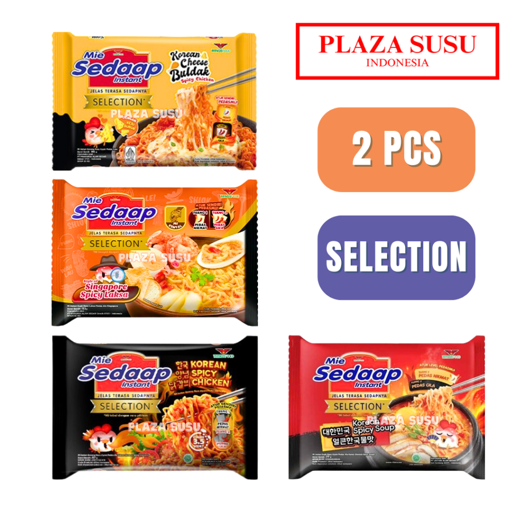 

5PCS KOREAN MIE SEDAAP SELECTION INSTANT NOODLES