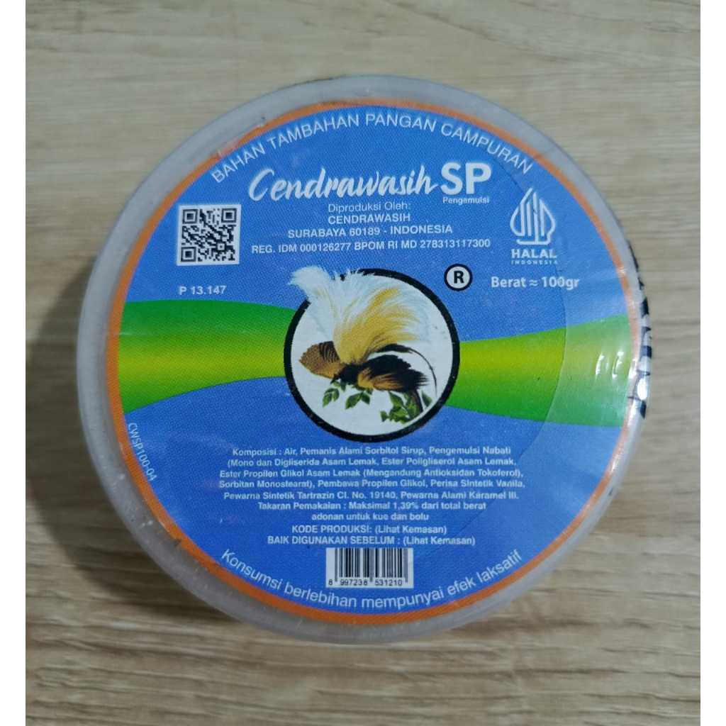 

SP Cendrawasih cake emulsifier penstabil pelembut pengembang kue100 gr
