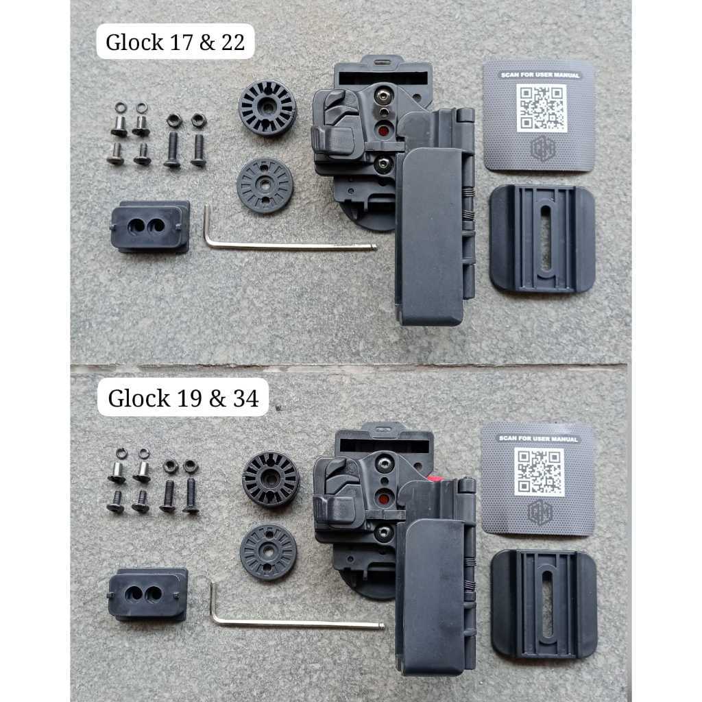Holster Glock 17 & 22 / Holster Glock 19 & 34 / Holster Glock Universal / Holster Quantum Mechanic G