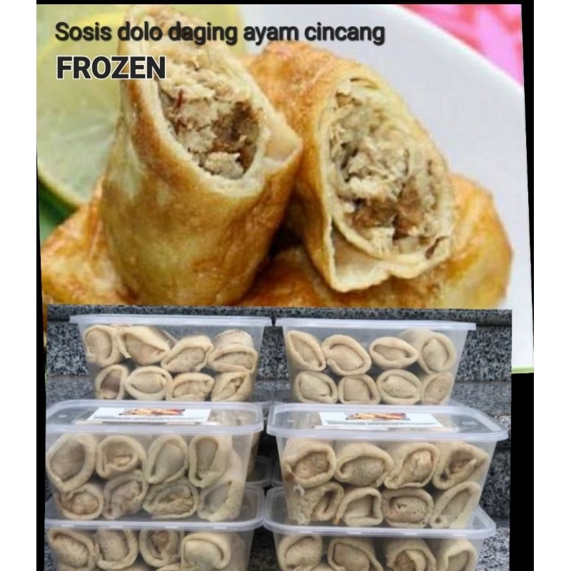 

Frozen sosis solo daging Ayam Cincang uk.jumbo isi 10 pcs/Box