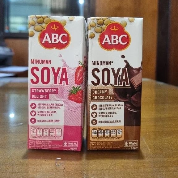 

Susu Kedelai Coklat ABC / Susu Kedelai Strawberry ABC / ABC Soya Sari Kedelai Chocolate Strawberry