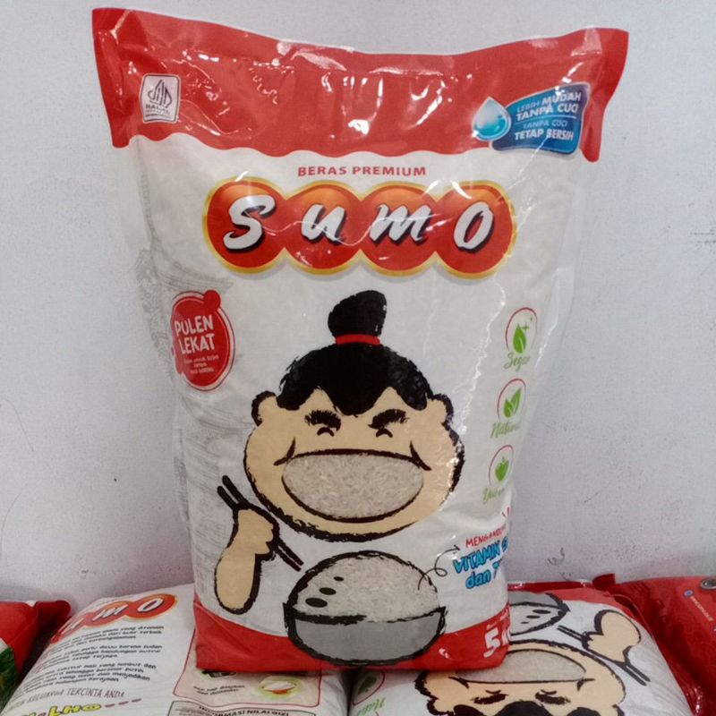 

BERAS SUMO PREMIUM 5 KG 5KG KEMASAN MERAH - BERAS SUMO MERAH 5KG