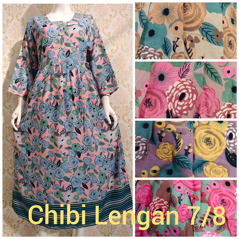 DASTER CHIBI LENGAN 7/8 CAP BATIK HAP