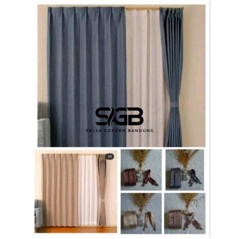 Gorden Plisket Blackout Polos cantolan kawat s