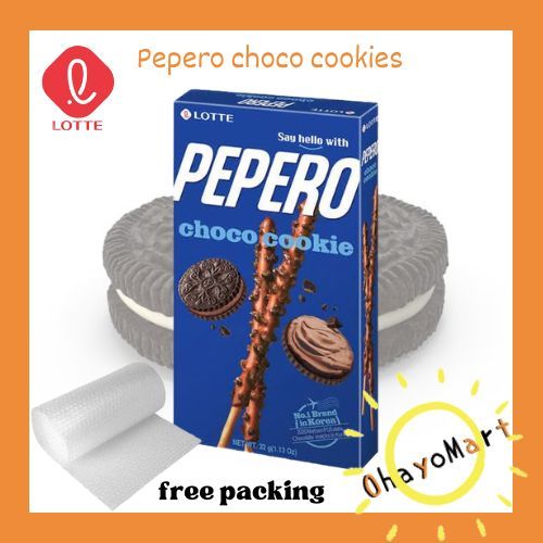 

Pepero Choco Cookies/ Biskuit Stik Salut Cokelat Dengan Kukis Cokelat/ Pepero Line Friends 32g