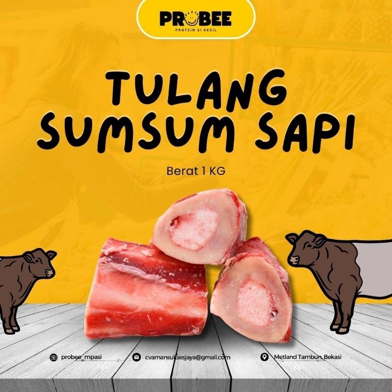 

Tulang Sumsum 1Kg/Tulang Sumsum Sapi Jumbo 1Kg /Bone Marrow 1Kg