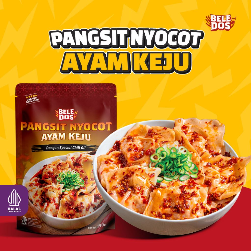 

Beledos Pangsit Nyocot Ayam Keju (Bisa Digoreng atau Direbus)