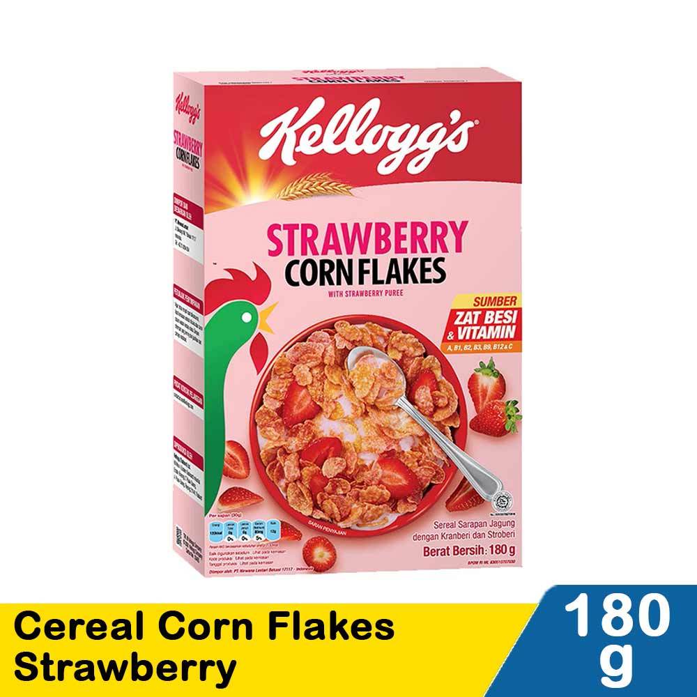 

kelloggs corn flakes strawberry 180gr