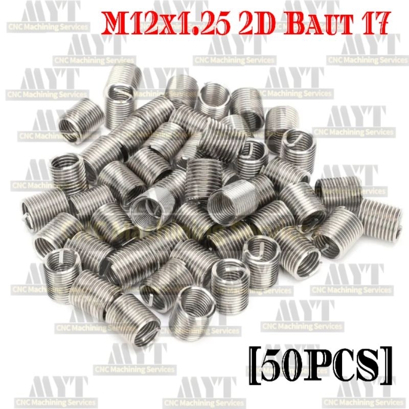 50pcs recoil baut oli m12x1.25 2D recoil baut oli baut 17 std