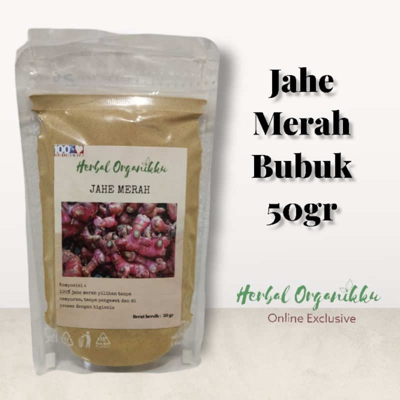 

Jahe Merah Bubuk Murni 25 & 50gr / Red Ginger Powder