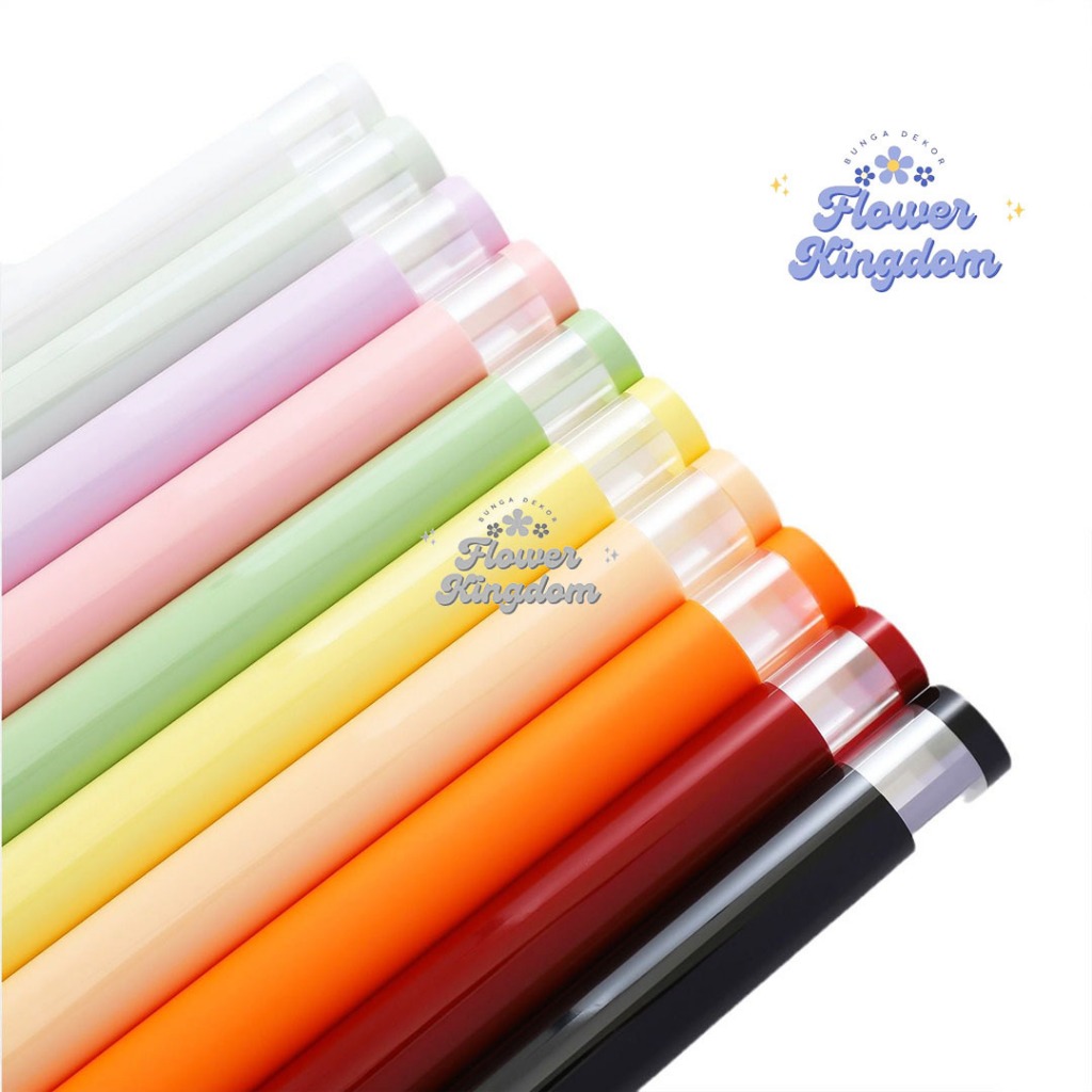 

Flower Wrapping Pure Frame Cellophane Waterproof Kertas Bunga Buket Florsit Wrapping