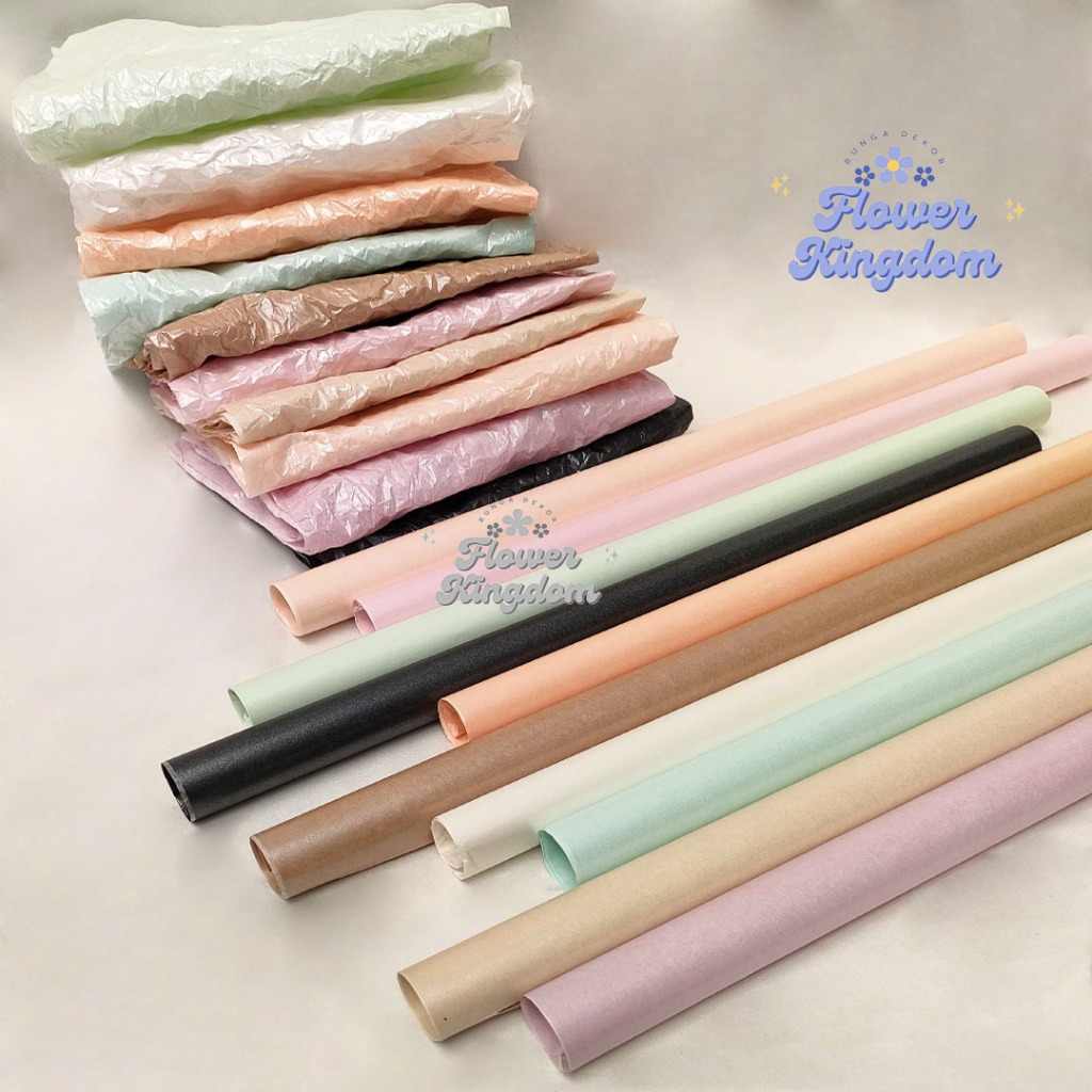 

(5pcs) Flower Wrapping Pearl Pear Paper Sydney Tissue Waterproof Korean Pear Kertas Bunga Buket Florsit Wrapping