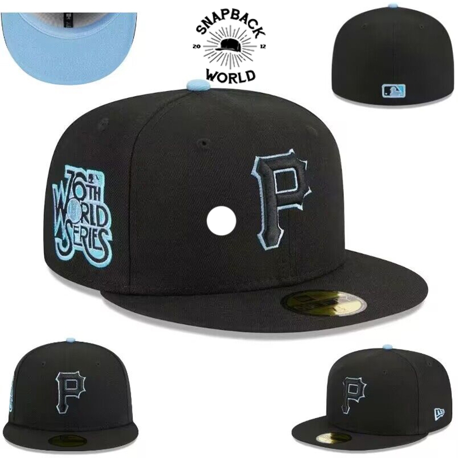 Topi 76 pirates black fitted cap fbwd