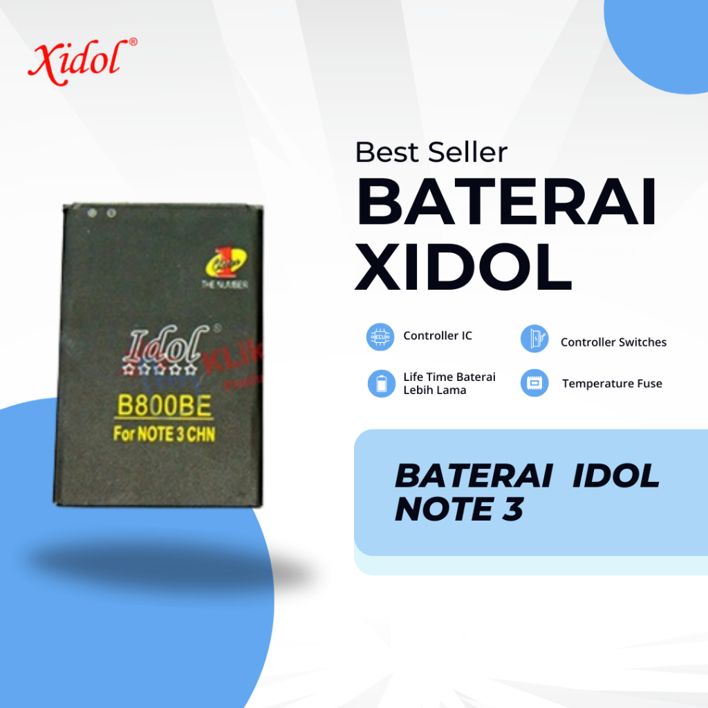 BATERAI  XIDOL NOTE 3 PREMIUM BERGARANSI