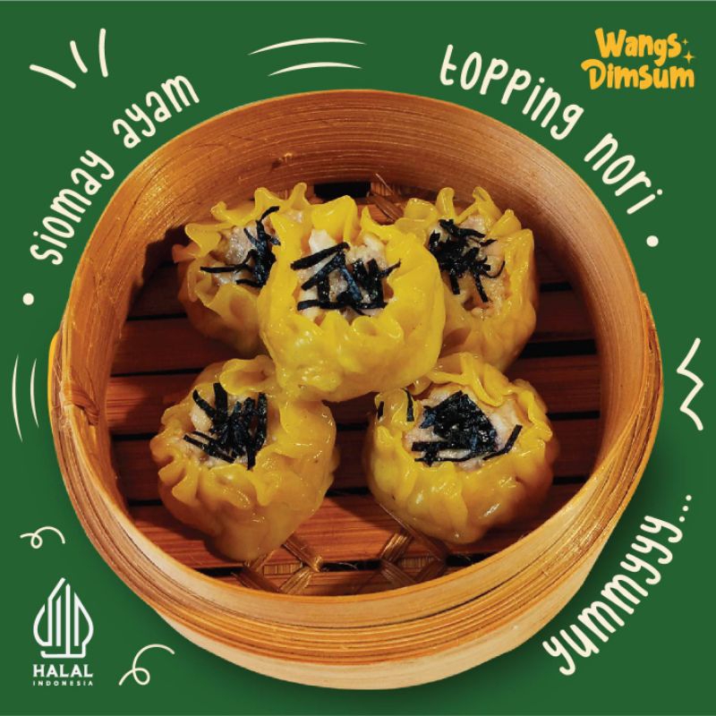 

DIMSUM/SIOMAY AYAM nori isi 25 pcs HALAL