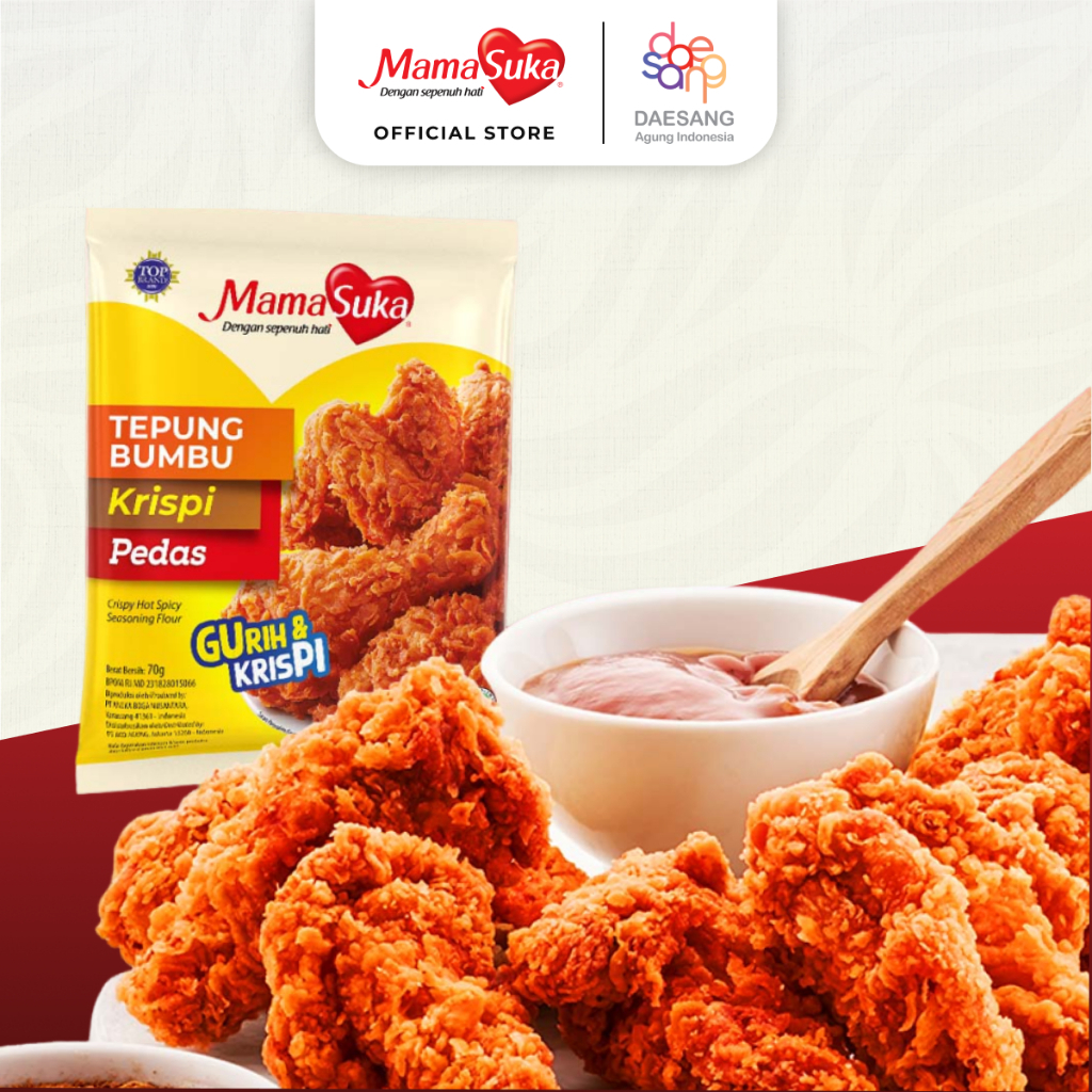 

MamaSuka - Tepung Bumbu Krispi Pedas 70 gr
