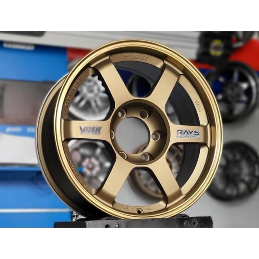 velg mobil r18 TE37 FLOW FORMING lebar 8 et 20 velg ring 18 pajero hilux triton fortuner