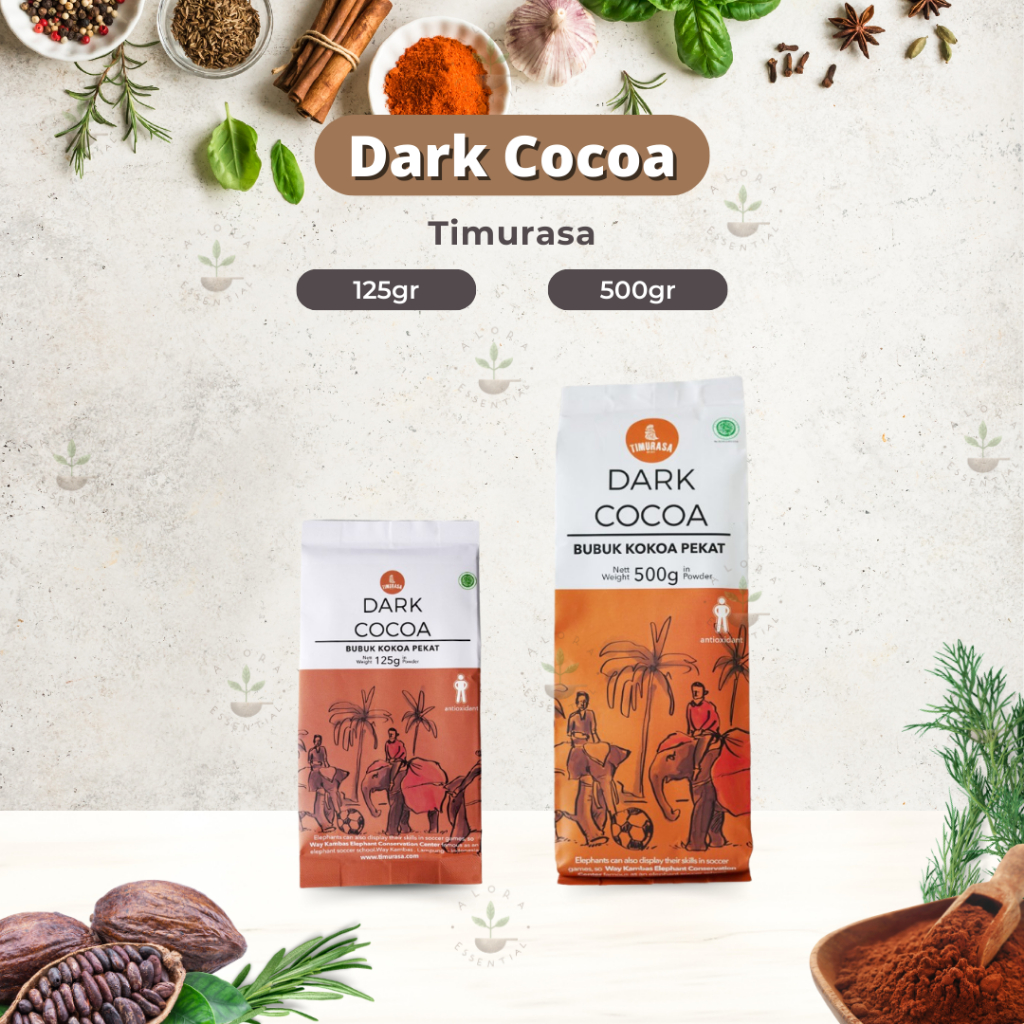 

Timurasa Dark Cocoa Powder - Bubuk Kakao Hitam - Coklat Bubuk