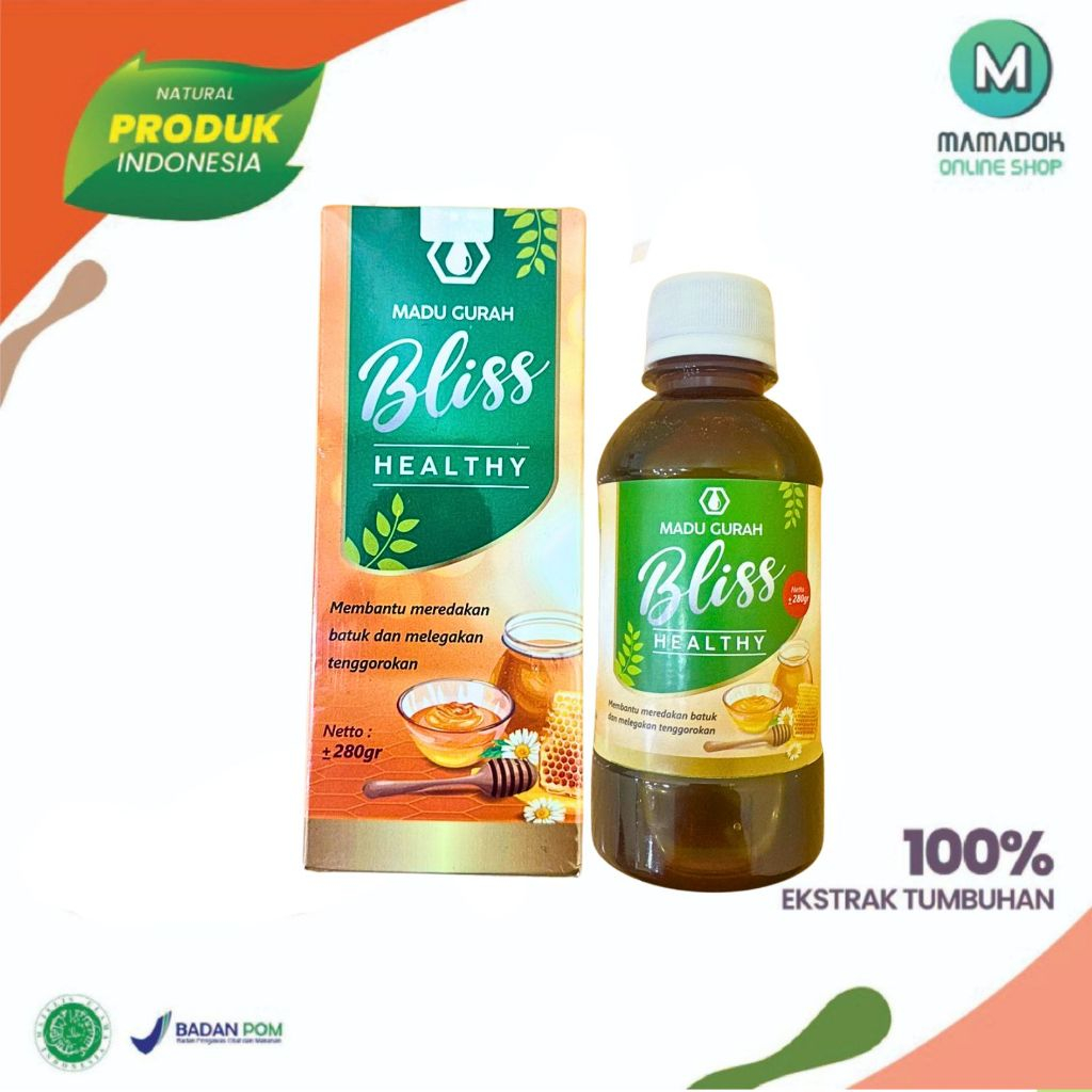 

Madu Gurah Bliss Healthy Obat Herbal Batuk Kering Berdahak dan Asma