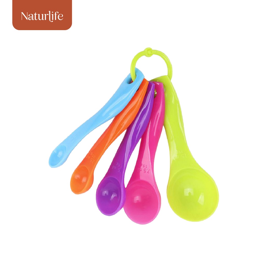 

Premium SENDOK TAKAR SET WARNA WARNI UKURAN SENDOK 5 IN 1 PASTEL UKURAN KUE AIR BUMBU MINUMAN BUBUK