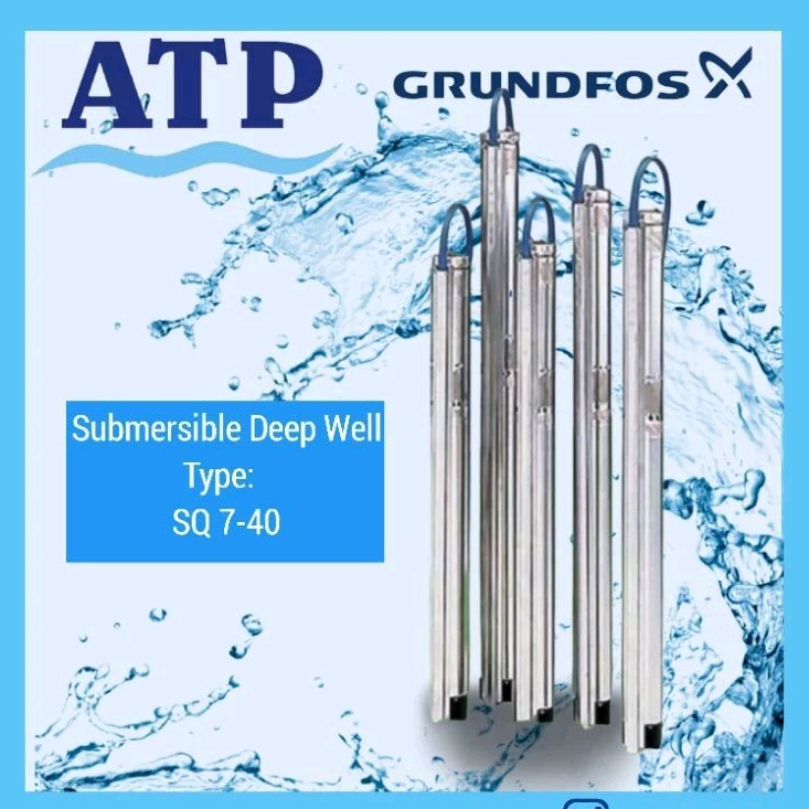 Grundfos Submersible Deep well Pompa Satelit Pompa Air Sumur Dalam SQ 7-40