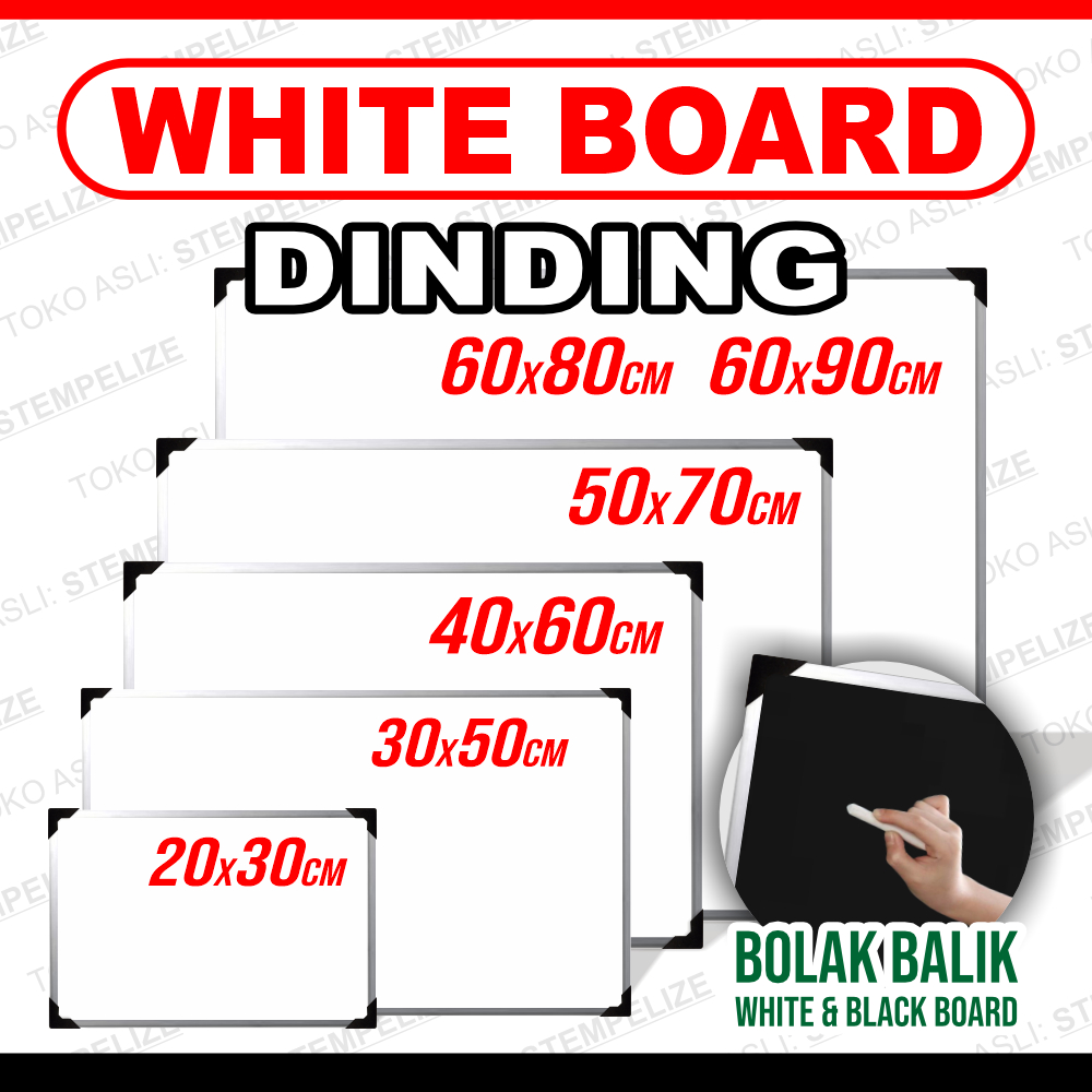 

White Board Dinding / Gantung Dinding