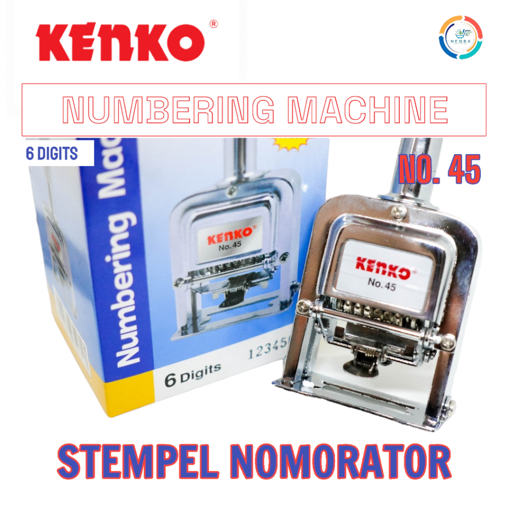 

Kenko Automatic Numbering Machine 6 Digits | Stempel Angka Otomatis No. 45