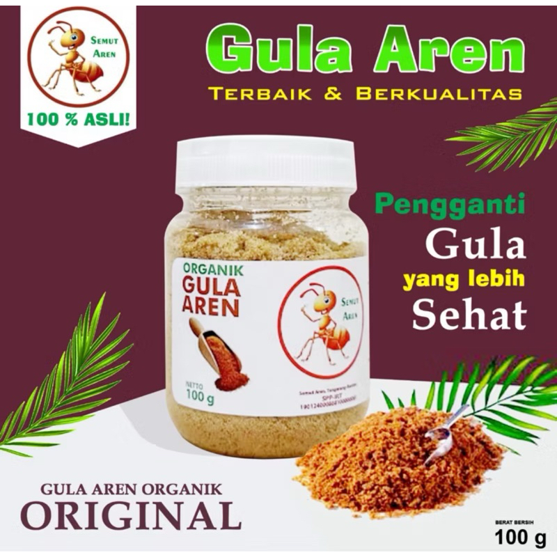 

Aren GULA AREN PREMIUM 100g Asli 100%