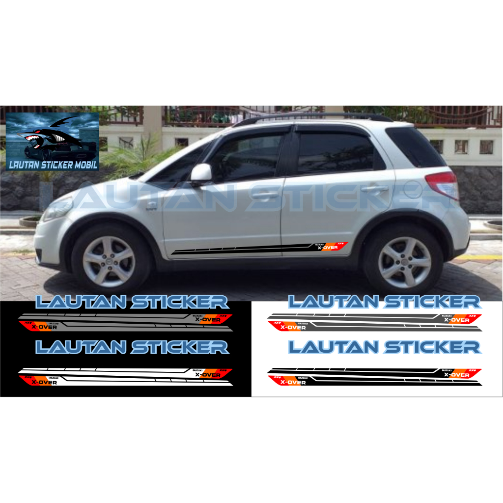 cutting stiker mobil suzuki x over stiker list mobil x-over