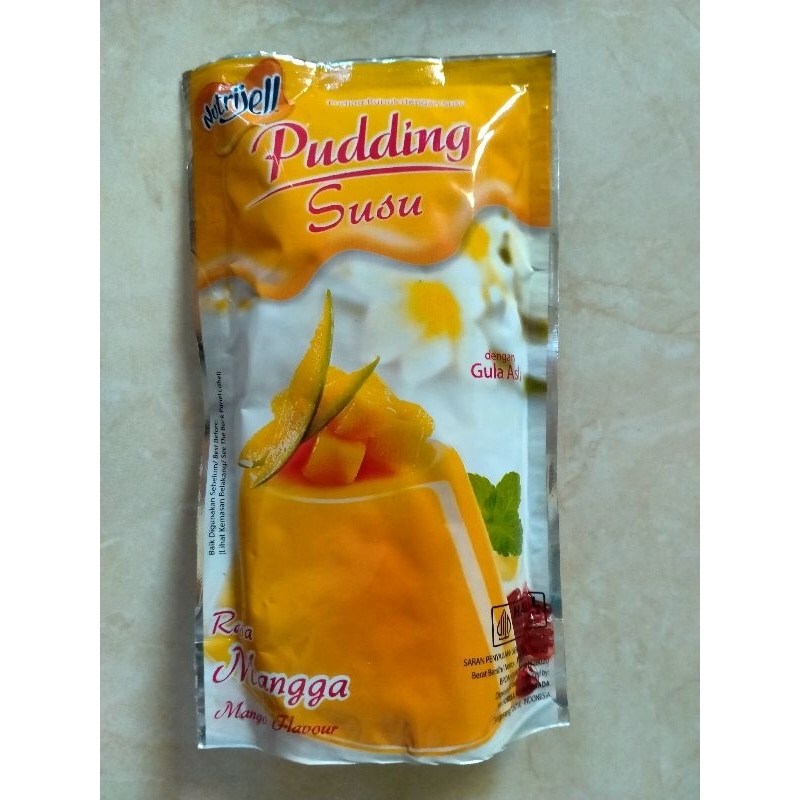 

Pudding Susu Nutrijell rasa mangga