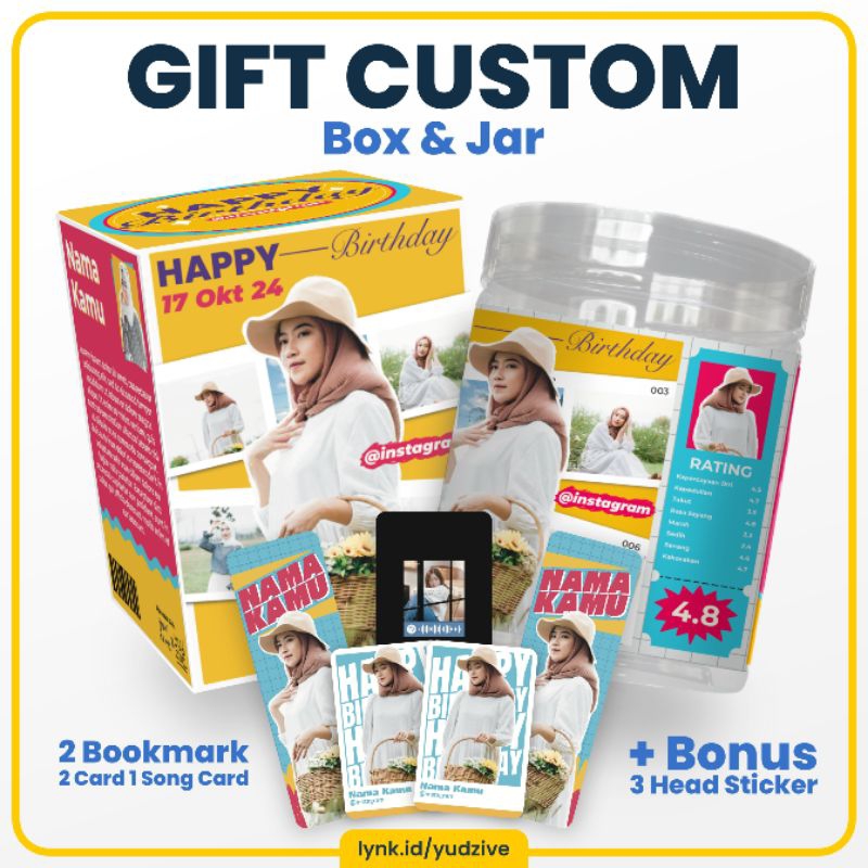 

Kado Box & Toples Custom Unik | Ulang Tahun, Anniversary | Free Bonus