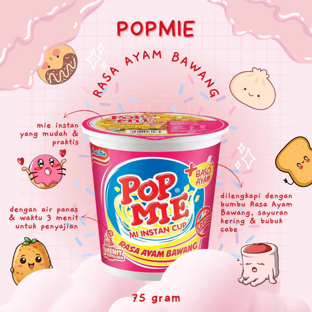 

Pop Mie Kuah Rasa Ayam Bawang 3pcs 75g