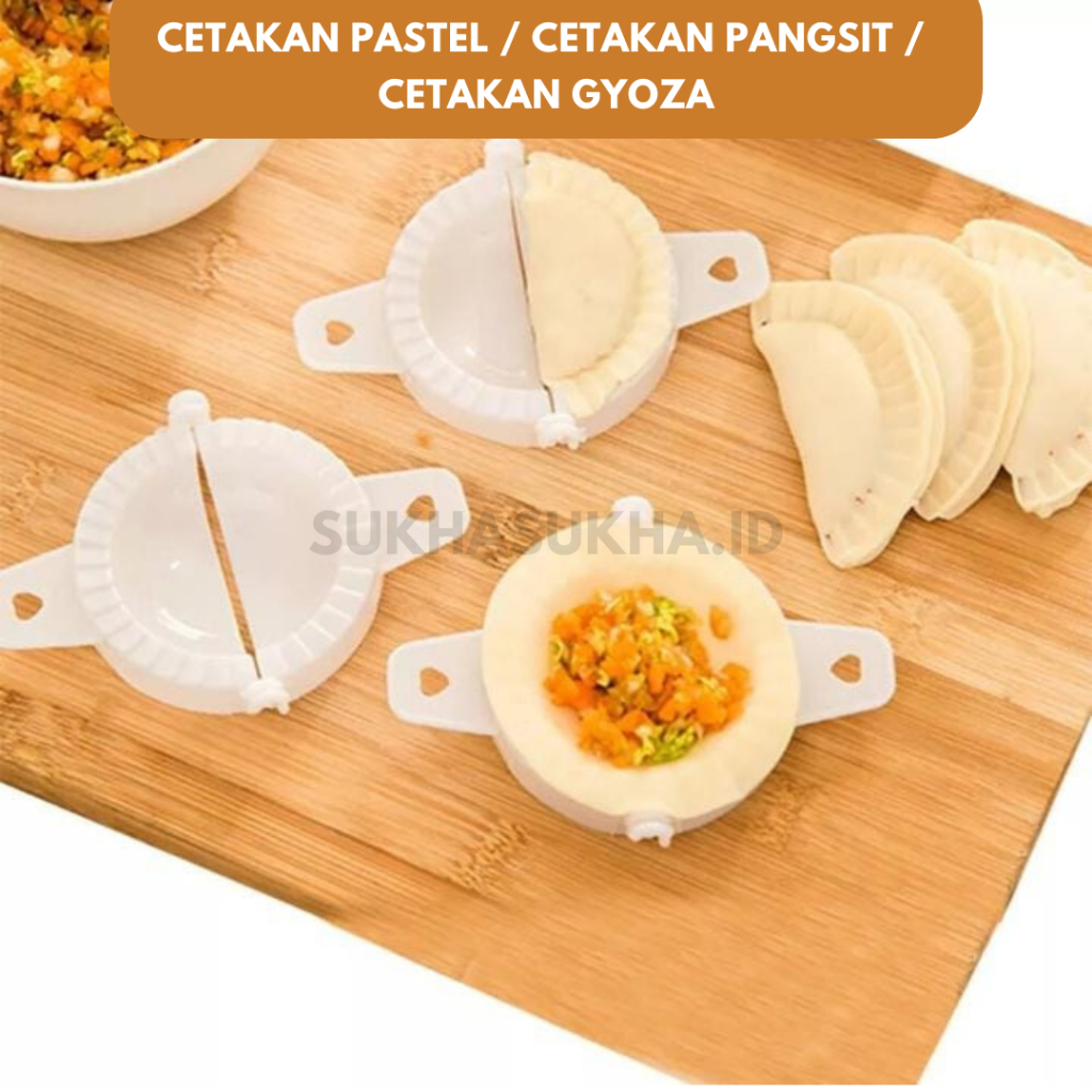 Pastel Mold Set Cetakan Pastel Cetakan Gyoza/Dumpling/Pangsit Set isi 3 TEBAL Cetakan Pastel Jumbo