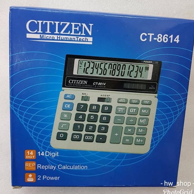 

Kalkulator Citizen Ct 8614 Kalkulator Citizen 14 Digit Calculator CT8614 KODE O8E7