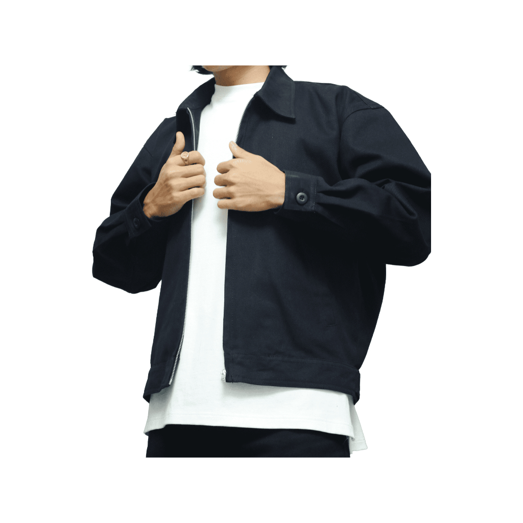 WorkJacket Boxy Hitam - Tuds