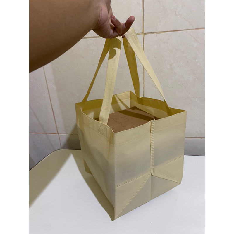 

(1 PACK = 60 PCS) TAS HAJATAN SPUNBOND 22x22 TINGGI 28 CM / TAS SPUNBOND / TAS NASI BOX / TAS BELANJA