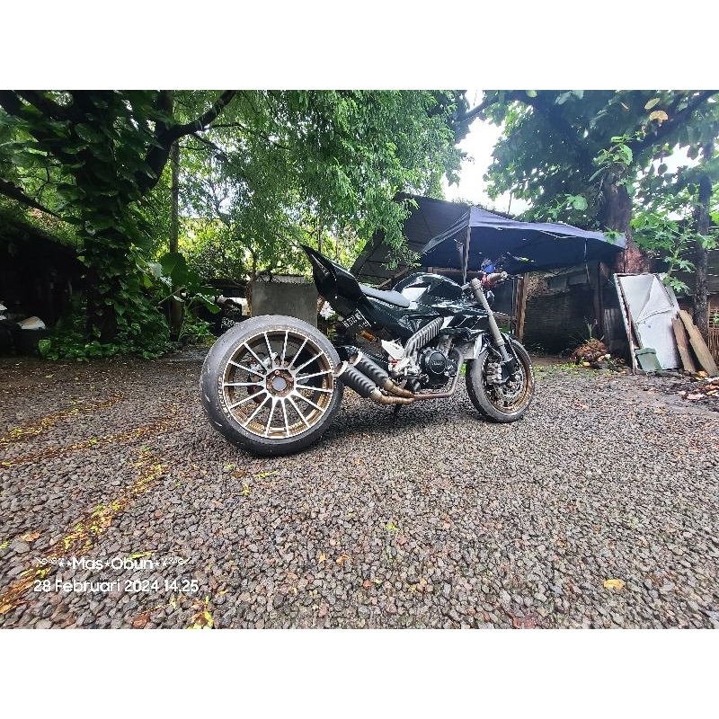 Body Custom Street Fighter bekas Vixion Old