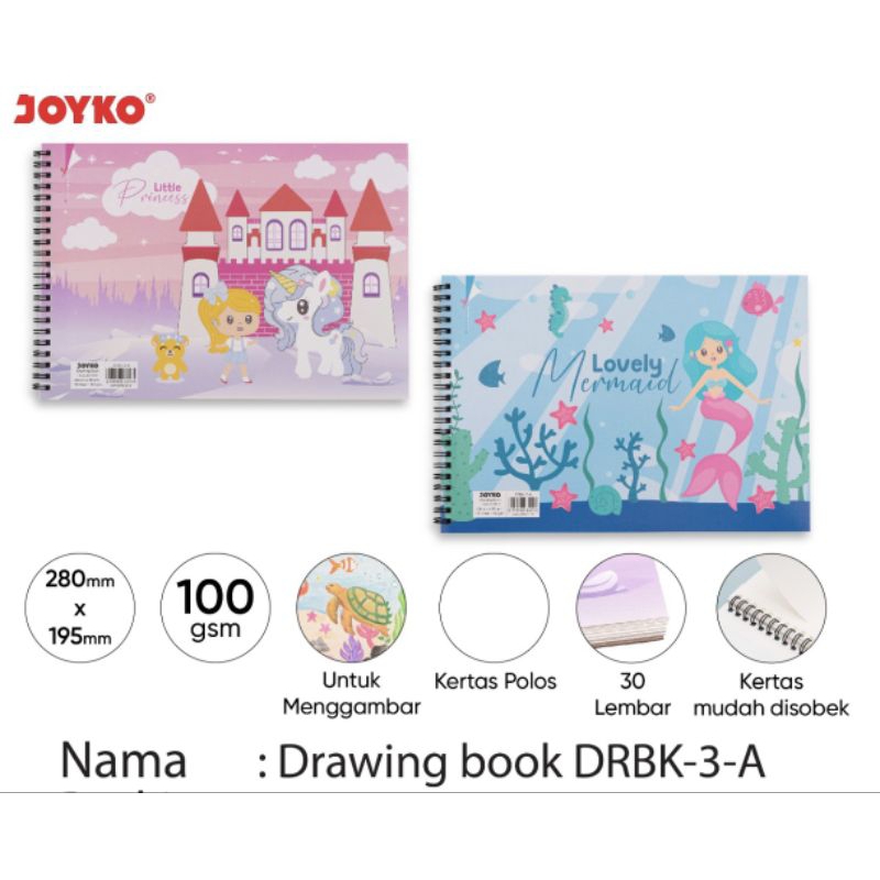 

Buku Gambar Joyko DRBK-3-A (1pcs) 30 lembar