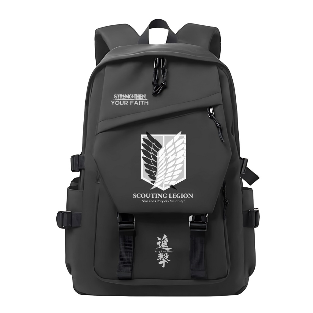 Tas Ransel - Backpack attack on titan tas laptop kuliah kerja monokuma despair ransel sekolah pria