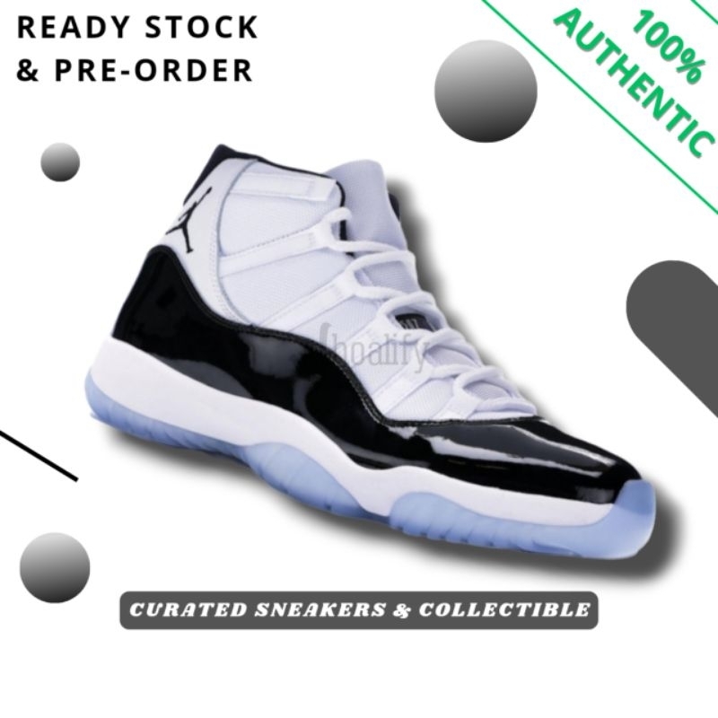 Nike Air Jordan 11 Retro Concord 378037-100 Authentic