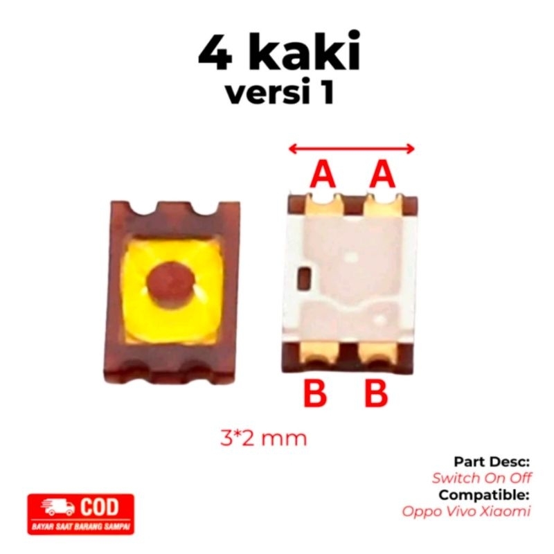 Switch On Off Kaki 4 Versi 1 / Tombol Switch Power Volume