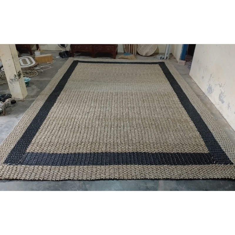 Rug Seagrass Kotak Jumbo 400x250 / Karpet Anyaman Natural / Tikar Dekorasi