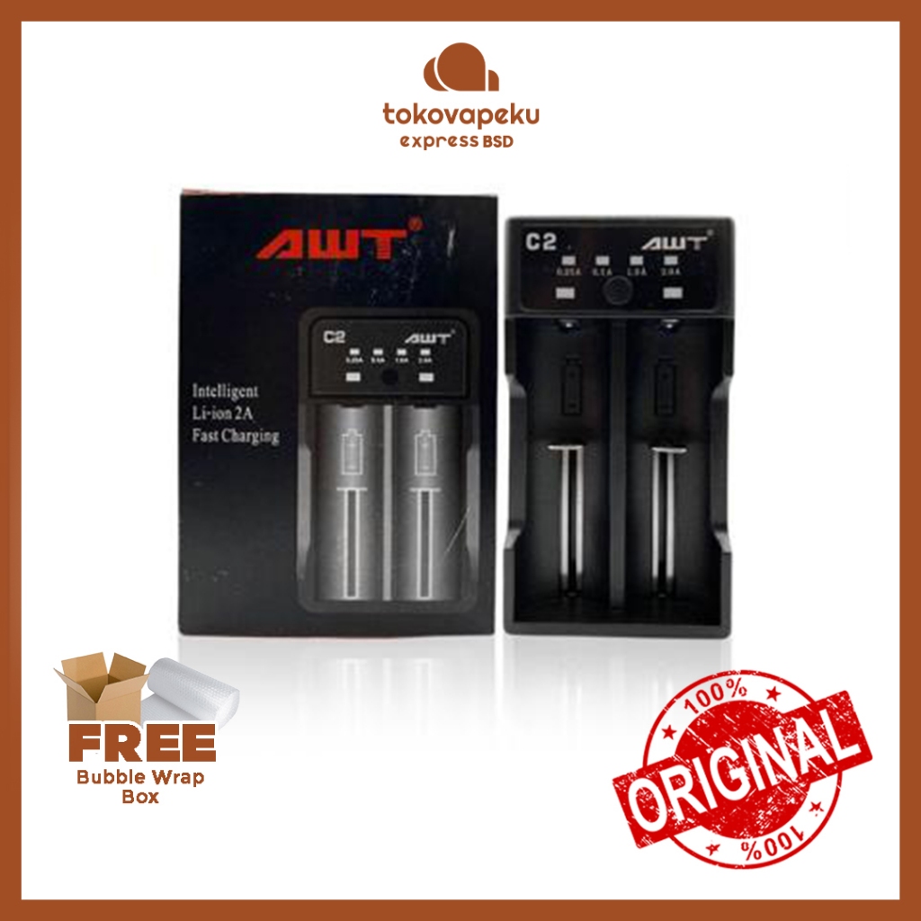 AWT C2 CHARGER 2 SLOT CHARGER AWT C2 CHARGER BATERAI 2 SLOT