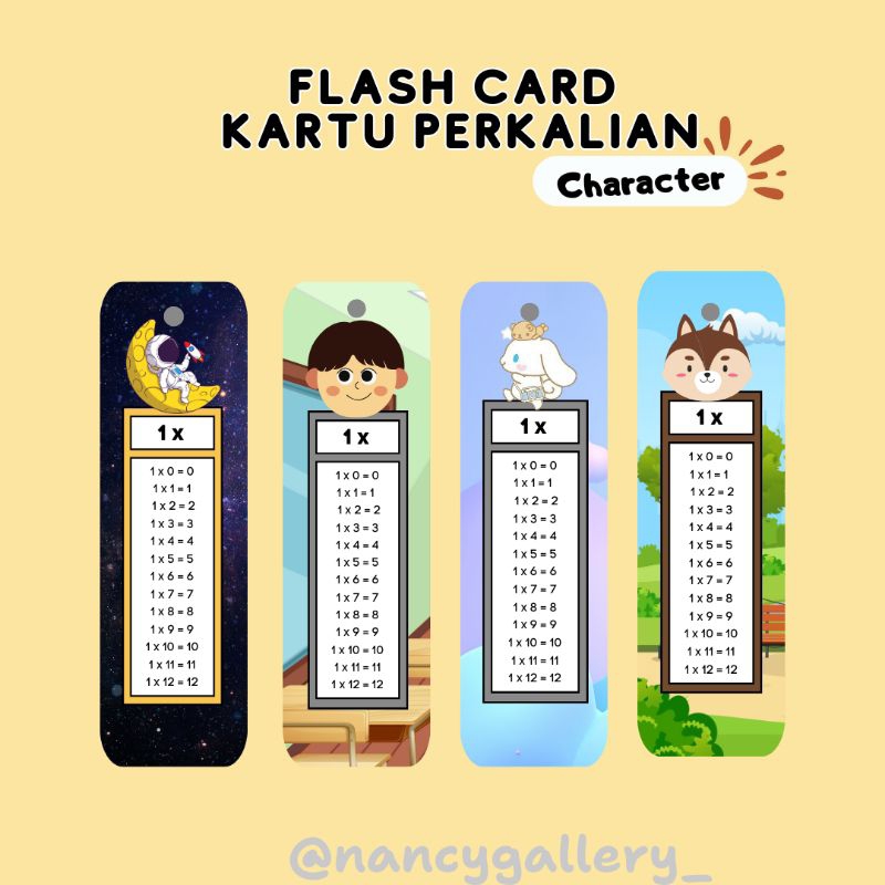 

FLASH CARD KARTU TABEL PERKALIAN dan PEMBAGIAN 1-10 (Bahan Glossy dan Waterproof) | Kartu Tabel Perkalian Matematika | Flash Card Kartu Perkalian Anak